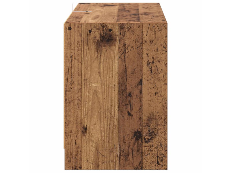  Meuble tv, banc tv 147x35x50 cm bois ancien bois d'ingénierie  - Conforama E
