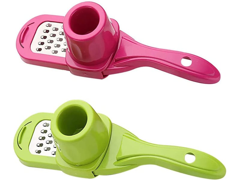  2 pcs presse ail, presse-ail en acier inoxydable, hachoir et trancheuse ail, ail crusher, presse ail rosle pour restaurant maison cuisine(vert, rouge)  - Conforama A