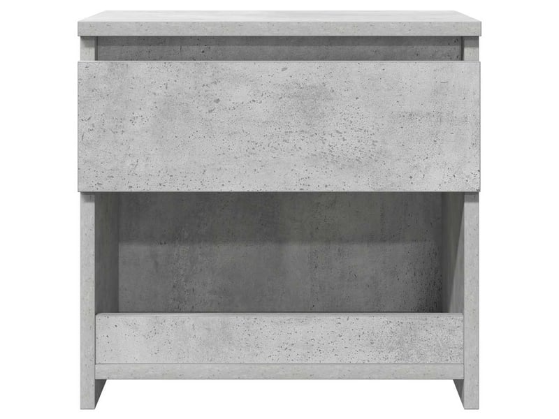  Table de chevet - cabinet de chevet - table de nuit gris béton 40x30x39 cm bois d’ingénierie  - Conforama C