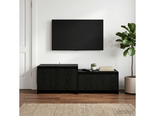 Meuble tv coloris noir  <strong></strong>  <strong></strong>