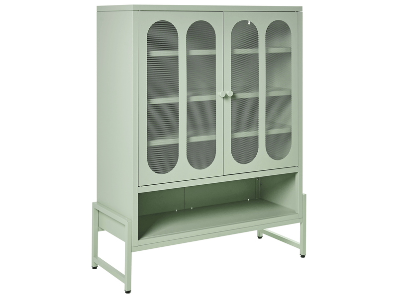 Commode 2 portes soletta métal vert menthe - Conforama A