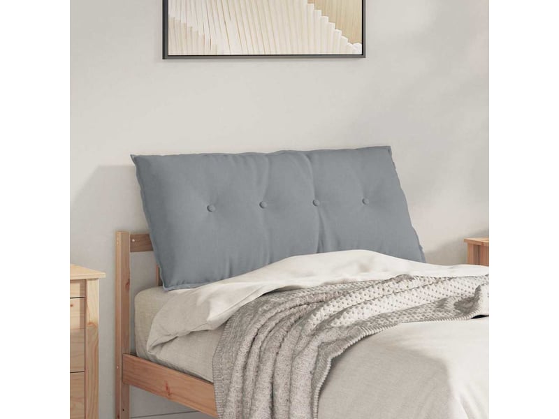 Coussin de dos, coussin de dossier gris clair 100 x 19 x 50 cm tissu cf54642 - Conforama B