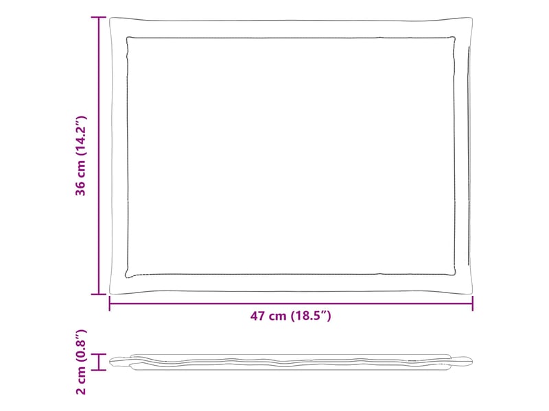  Lot de 4 coussins de siège, coussins décoratifs polyester crème 47 x 36 x 2 cm cf59949  - Conforama E