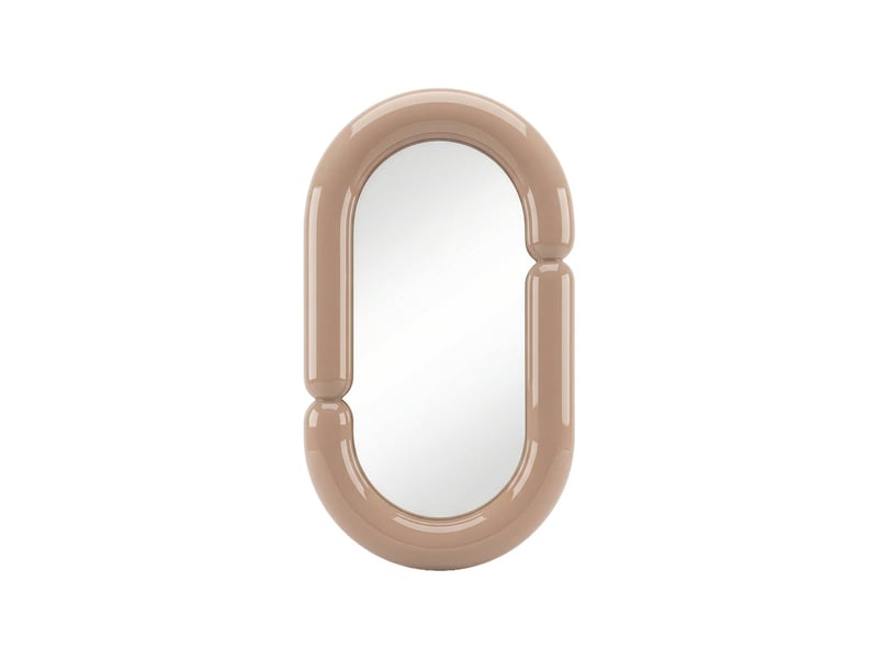  Miroir ovale finition glossy 70cm rose - adia  - Conforama A