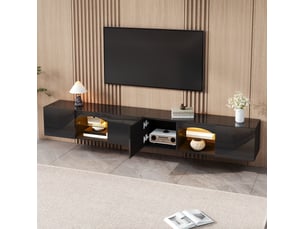 Meuble tv coloris noir 200 cm MODENVIE