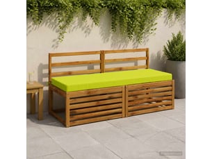 Lot de 2 coussins de banc, coussins d'assise soest 100 % polyester vert vif. Cf57606