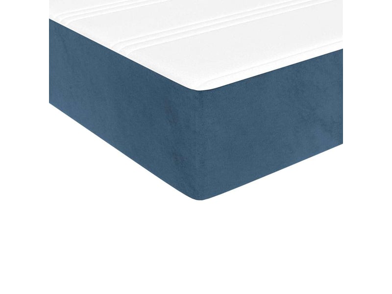  Matelas de lit à ressorts ensachés fermeté moyenne bleu foncé 100x200x20 cm  - Conforama E