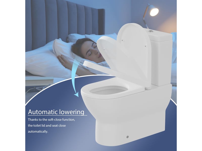  Abattant wc forme d blanc, grand d, plastique pp robuste, soft-close, quick-release, charnières inox réglables PHO_0RL4J6CA - Conforama B