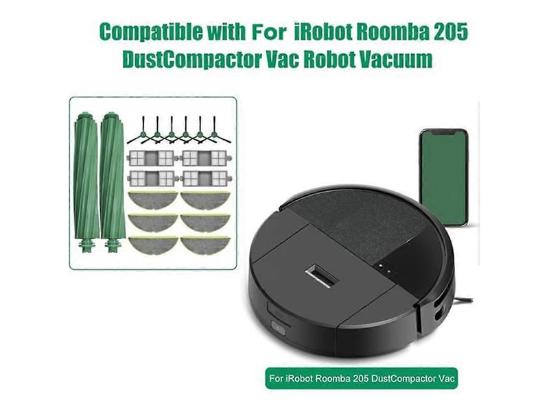  19pcs for irobot roomba 205 combo 205 vac robot vacuum cleaner spare parts main brush side brush filter mop cloth  - Conforama E