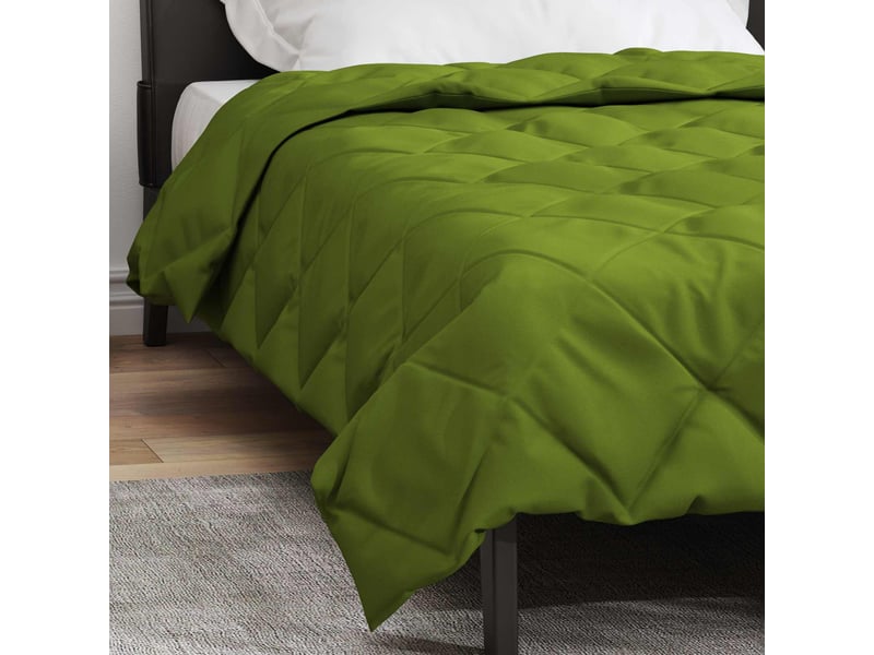  Duvet - couette complet toute l'année vert 135 x 200 cm microfibre  - Conforama D