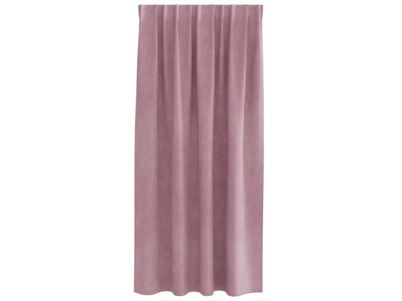 Lot de 2 rideaux, rideaux de fenêtre rose foncé 140 x 175 cm velours cf44109 - Conforama D