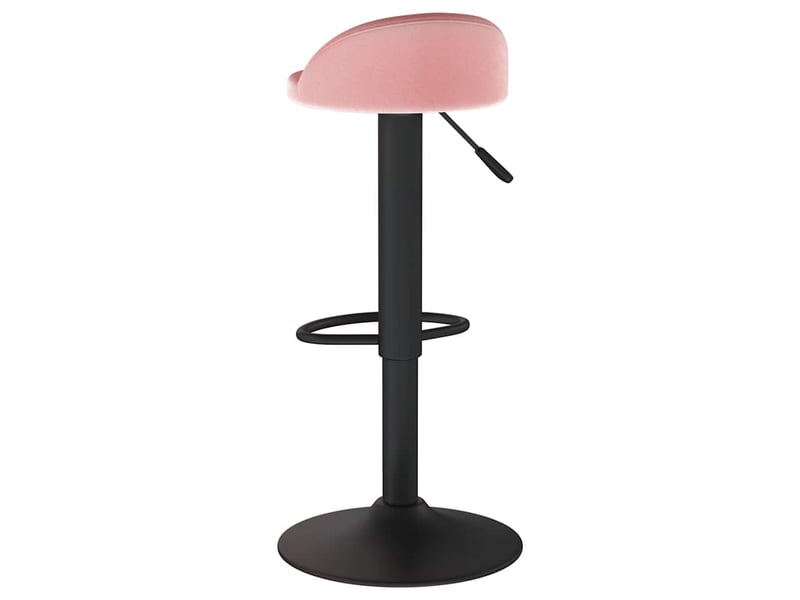  Tabouret de bar, chaise de bar rose velours shl13438  - Conforama E