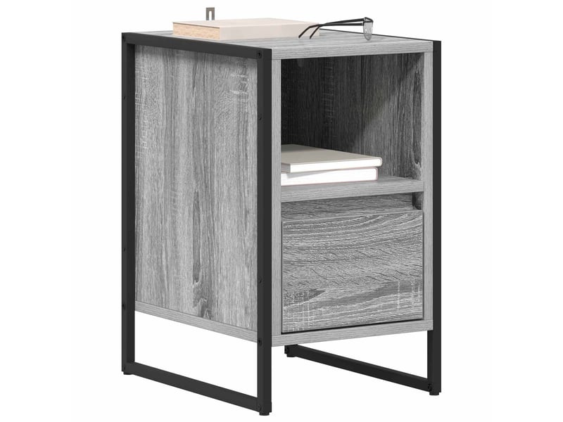  Table de chevet - cabinet de chevet - table de nuit 2 pc gris sonoma 39,5 x 30 x 50 cm  - Conforama B