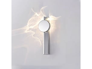 Pplique murale rotative en acier inoxydable – jeu d'ombre et lumière, pour salon, chambre et ambiance-modèle 5 - 33 cm
