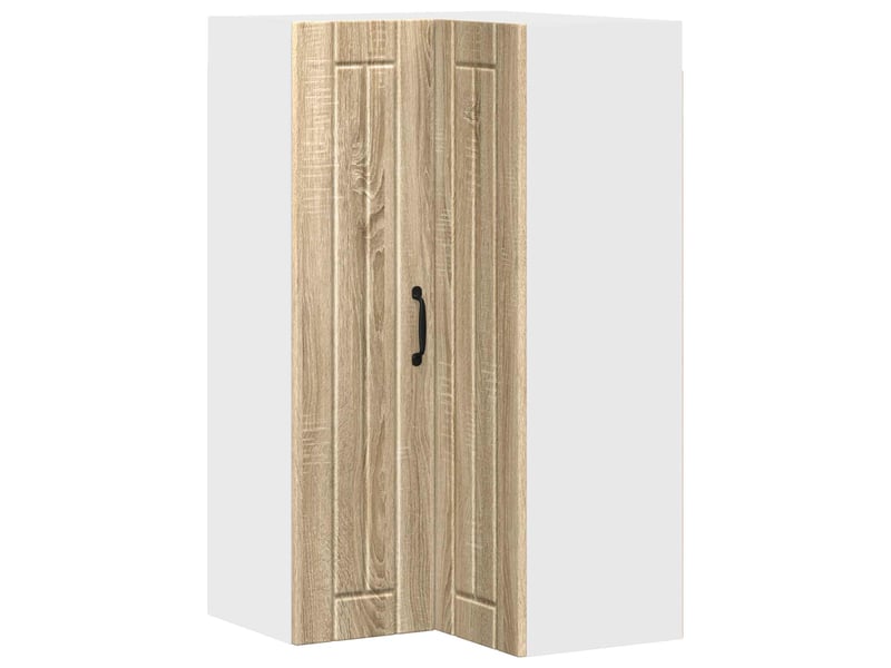  Meuble mural de cuisine, armoire d'angle cuisine lucca chêne sonoma 57x57x100cm  - Conforama A