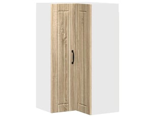 Meuble mural de cuisine, armoire d'angle cuisine lucca chêne sonoma 57x57x100cm