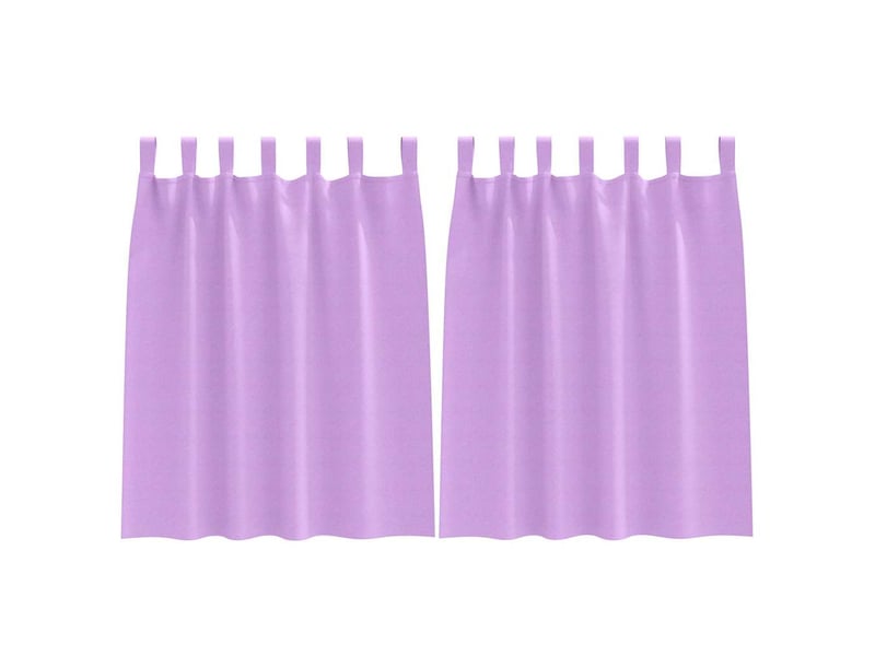  Lot de 2 rideaux occultants, rideaux black-out avec anneaux pourpre 140 x 140 cm cf44730  - Conforama A