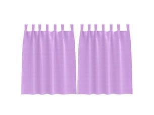 Lot de 2 rideaux occultants, rideaux black-out avec anneaux pourpre 140 x 140 cm cf44730