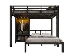 Lit superposé 2x120x200 cm <strong>HAUSS SPOLE</strong> <strong></strong> coloris noir