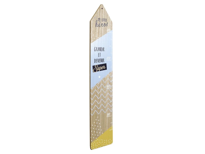  Décoration murale enfant toise garçon 100cm bleu  - Conforama B
