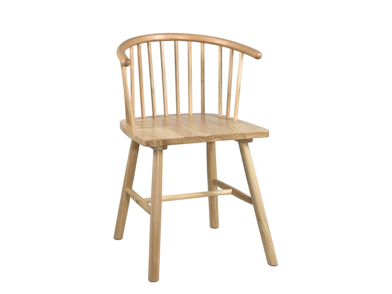  Chaise bistrot mino style windsor en bois massif finition claire avec dossier à barreaux 436-MINO - Conforama A