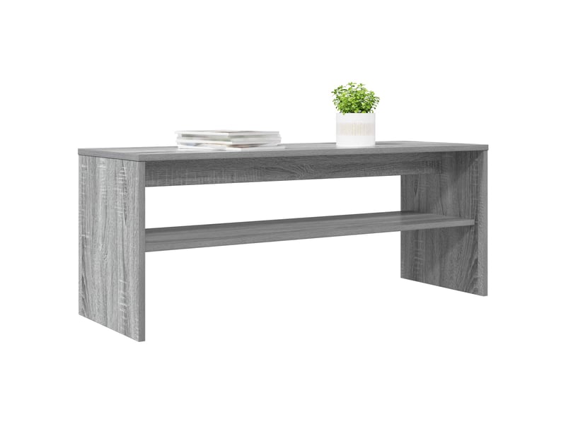  Meuble tv - banc tv - meuble de rangement 100 x 35 x 40 cm gris sonoma bois d'ingénierie  - Conforama C