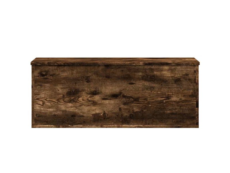  Boîte de rangement, coffre de rangement chêne fumé 90x35x35 cm bois d'ingénierie  - Conforama D