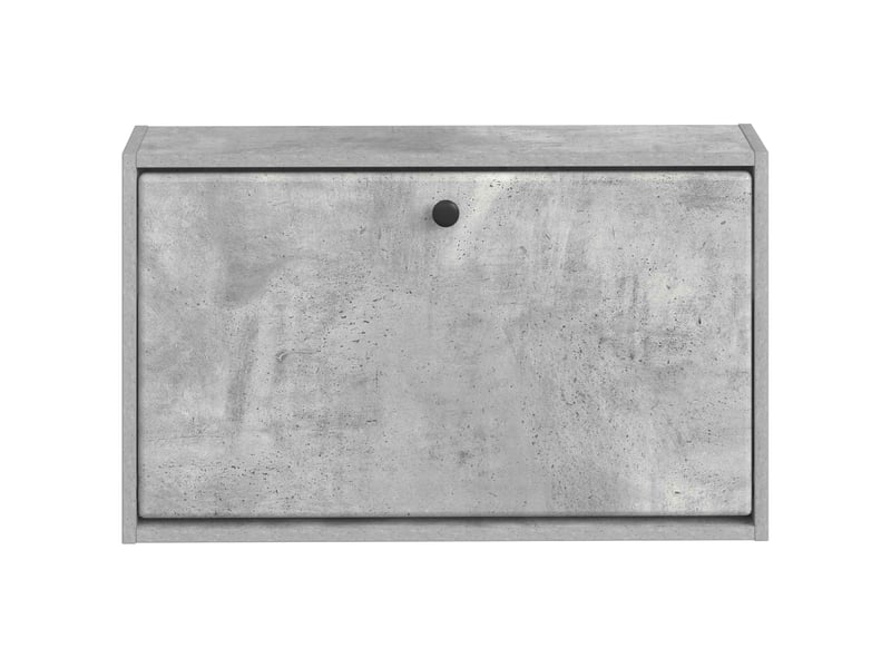  Meuble à chaussures mural, armoire à chaussures breda 71x17x43 cm gris béton  - Conforama D