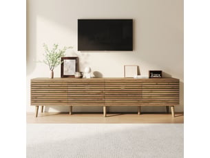 Meuble tv coloris naturel 180 cm <strong></strong>  <strong></strong>
