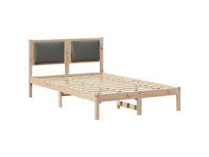 Lit 2 places 120x190cm coloris gris