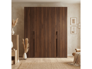 Armoire 2 porte(s) 3 tiroir(s) <strong>SELSEY</strong> <strong>Bari</strong> coloris marron largeur 170 cm