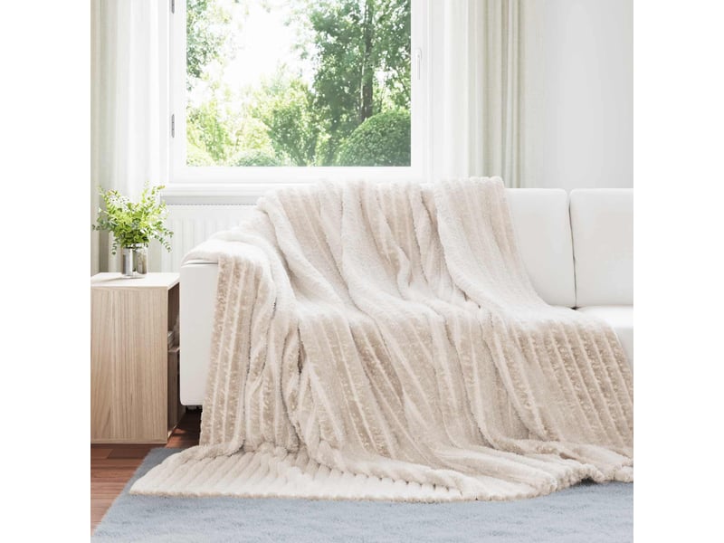  Couverture jetée de canapé 6 pcs beige 270x240 cm 9.94 kg polaire  - Conforama B