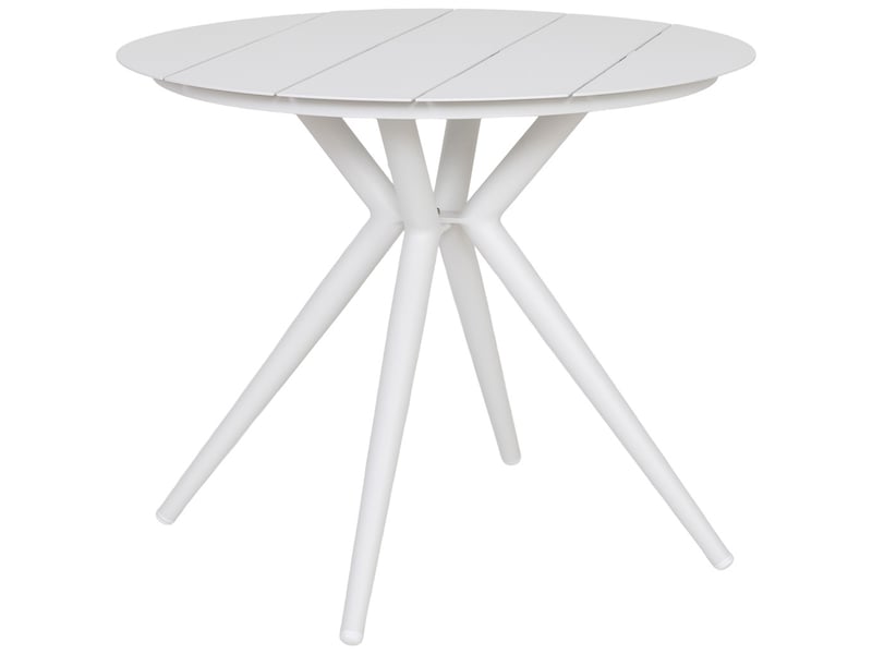  Table en aluminium blanc 90x75 cm  - Conforama A