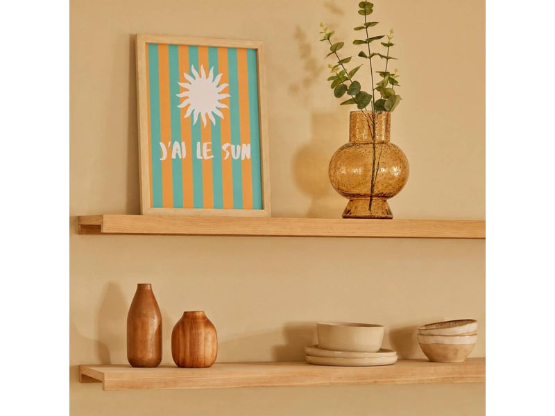  Affiche encadrée aria 21x30cm orange et vert ARIA - Conforama B