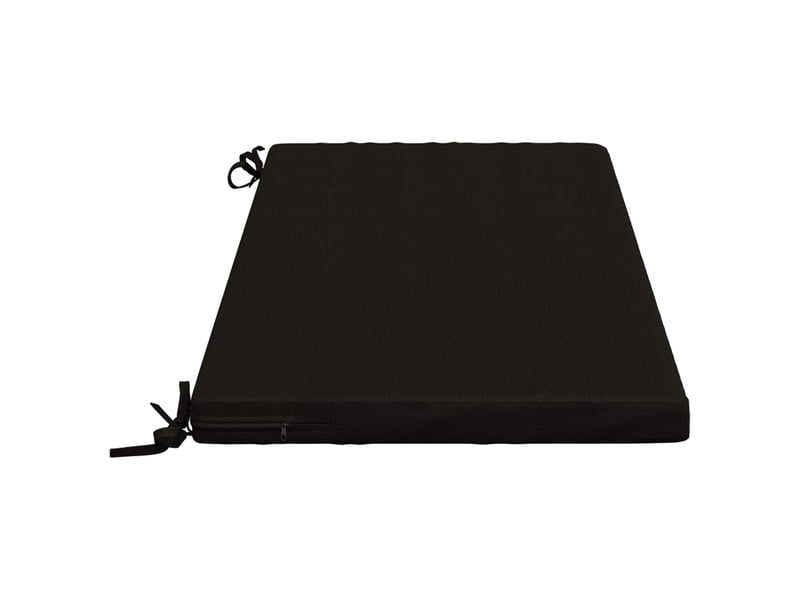  Coussin de banc, coussin d'assise, coussin de canapé soest 100 % polyester noir 110 x 50 x 5 cm cf53401  - Conforama D