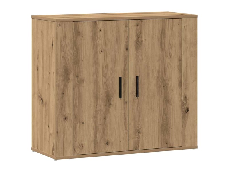  Buffet - bahut - meuble de rangement chêne artisanal 80x33x70 cm bois d'ingénierie  - Conforama A