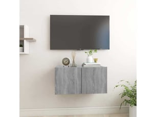 Meuble tv coloris gris 60 cm <strong></strong>  <strong></strong>