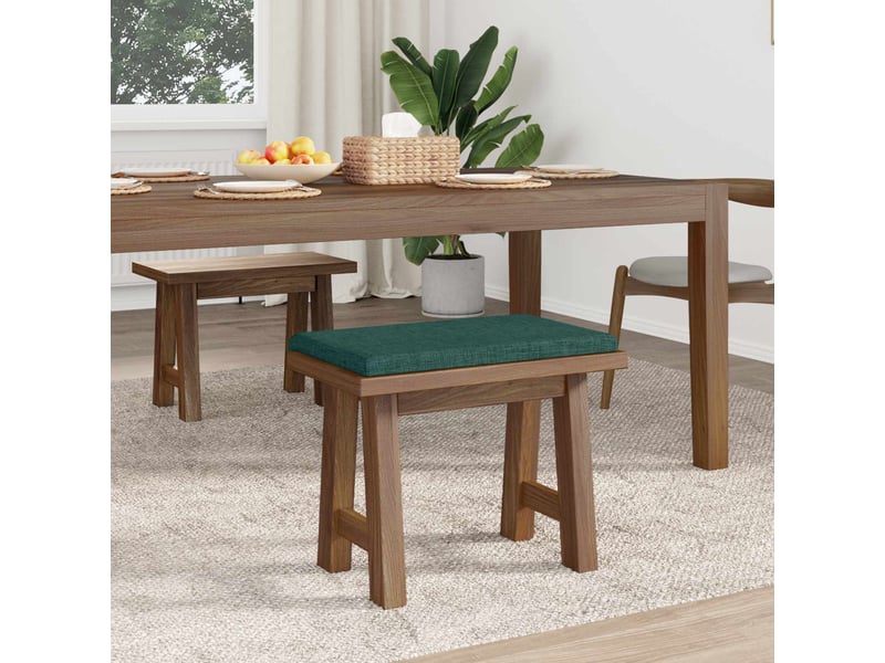  Coussin de banc, coussin d'assise, coussin de canapé tissu vert foncé profondeur 35 cm cf53845  - Conforama C