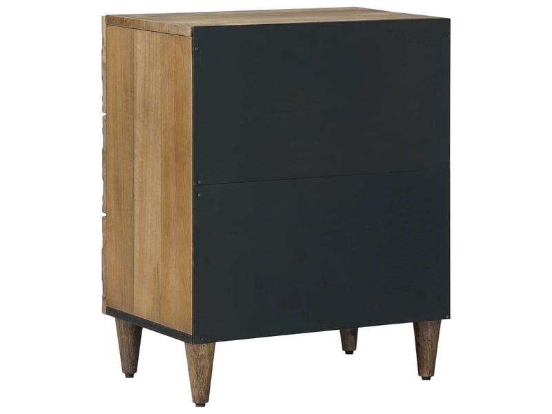Table de chevet marron 50 x 33 x 60 cm bois de mangue massif - Conforama E