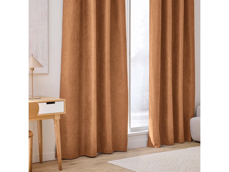  Rideau isolant thermique isolia 140x260cm camel  - Conforama D