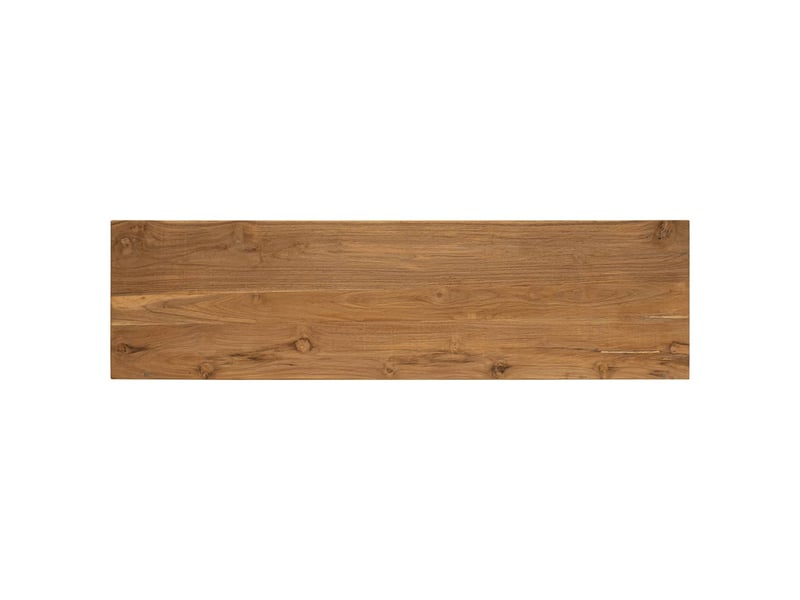  Meuble tv - banc tv - meuble de rangement 110 x 30 x 40 cm naturel bois de teck massif  - Conforama E