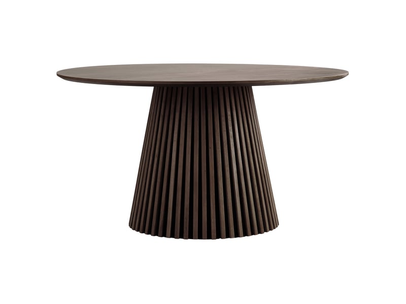 Kairn- table à manger ronde 46 personnes ø140 cm chêne fumé  - Conforama D