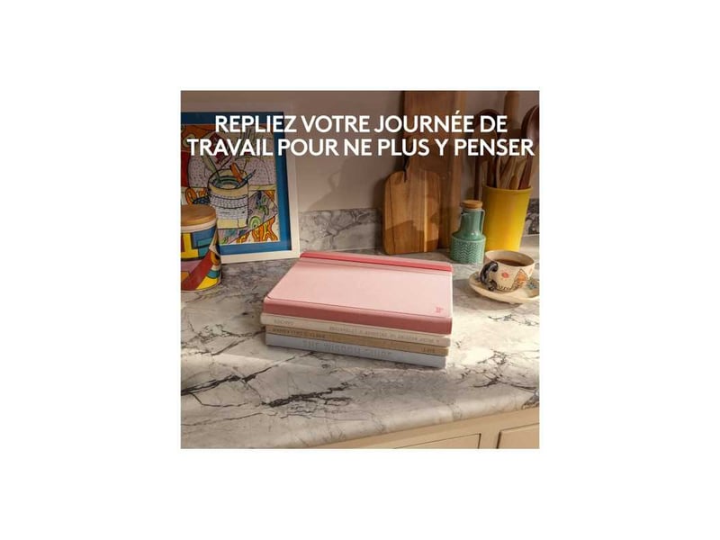  Clavier sans fil pop up rose avec pavé tactile et support pliable bluetooth 7829426 - Conforama D