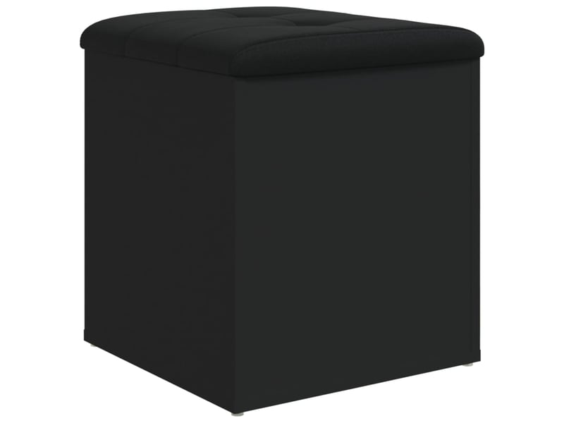  Banc chambre, banc de rangement noir 42x42x45 cm bois d'ingénierie  - Conforama A