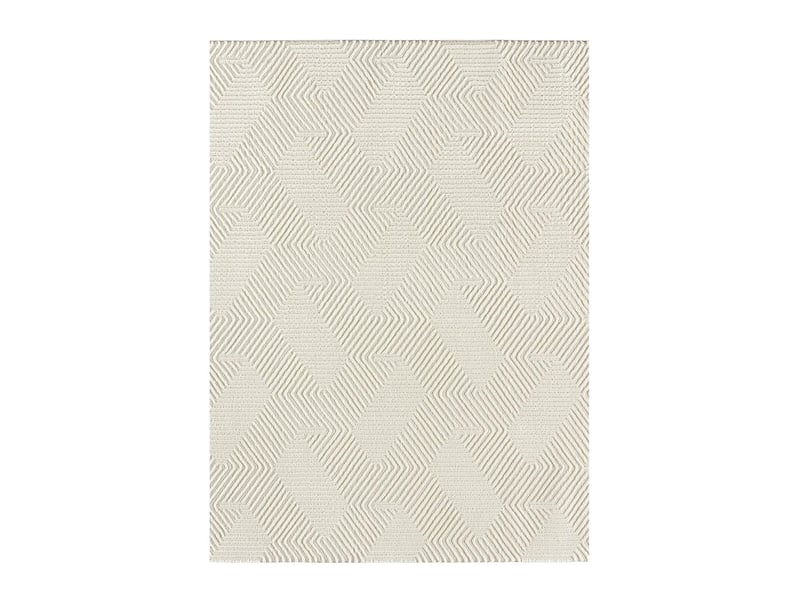  Tapis rectangulaire atticgo sign crema - face 100% polyester recyclé, dos coton  - Conforama A