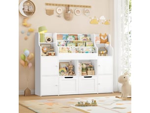 Bibliotheque coloris  blanc  G FORM  - 122 cm x 100 cm