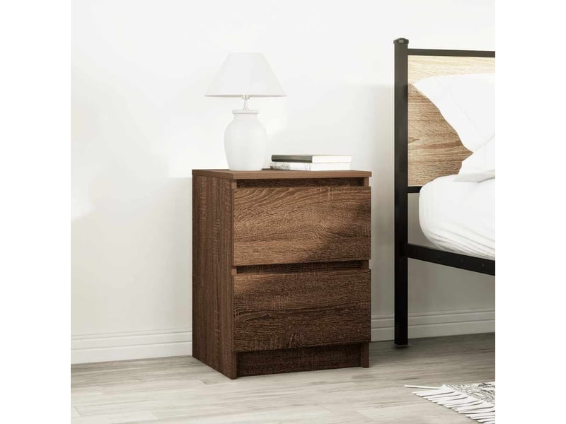  Meuble tv - banc tv - meuble de rangement chêne marron 40x35x54 cm bois d'ingénierie  - Conforama C