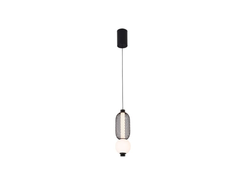  Fabrilamp mimosa, suspension, moderne, led, 9 w, 990 lm, 4000 k, noir, 60-200 x 15 x 15 cm 250690919 - Conforama A