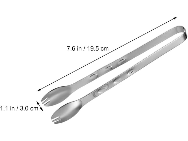  Lot de 2 pinces à glaçons et aliments en acier inoxydable 304 argenté et doré résistantes à la chaleur pour cocktails buffet barbecue et service NO Commercial reference - Conforama B