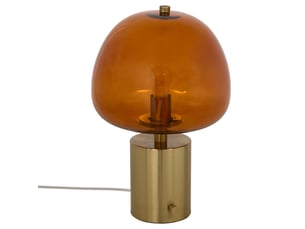 Lampe elie champignon h.41cm rouge
